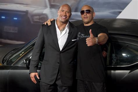 Dwayne Johnson and Vin Diesel are friends again