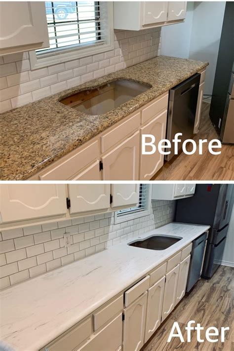 Epoxy countertop before and after - Epoxy Surfaces: Before and After ...