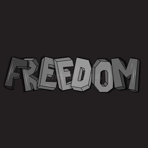 Word Freedom Abstract Hip Hop Hand Written Graffiti Style Vector ...