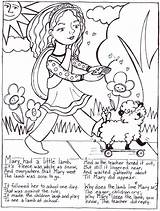 Nursery Rhyme Coloring Pages Preschool sketch template