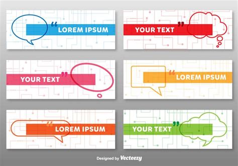 Colourful Tech Banners Template 105078 Vector Art at Vecteezy