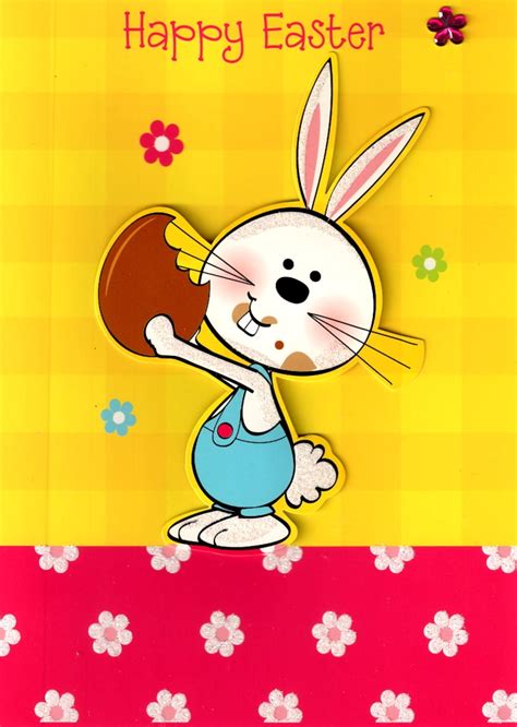 Happy Easter Cute Easter Bunny Card | Cards | Love Kates