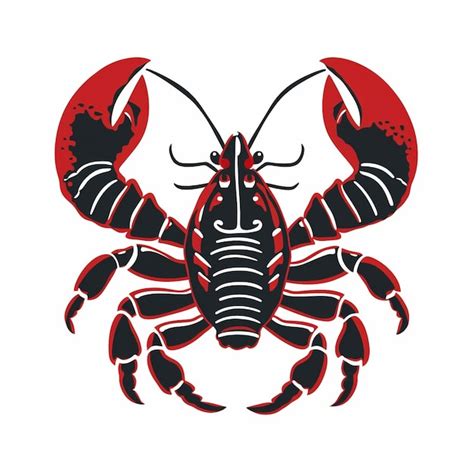 Premium AI Image | A red lobster logo