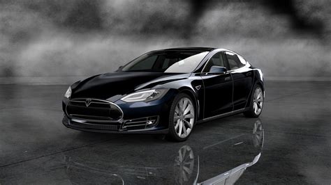 Tesla Model S Black Wallpaper