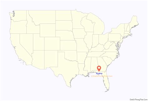 Map of Gretna city, Florida