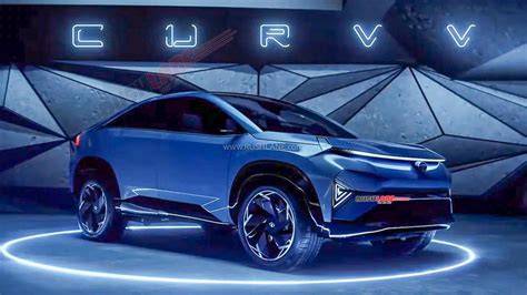 Tata CURVV Electric SUV Concept Debuts - Bigger Than Nexon