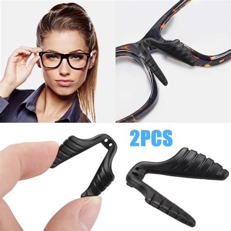 TSV Silicone Anti-Slip Nose Pad, 2/4pcs Eyeglass Retainer, Soft Nose Pads for Eyeglass ...