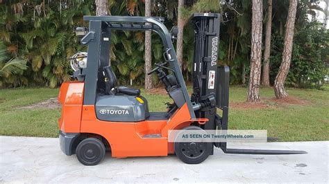 Toyota Forklift 5000 Lbs 7fgcu25 Lpg