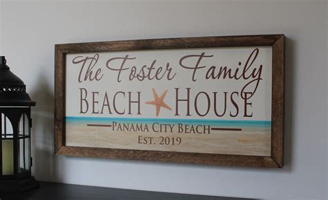 Personalized beach house sign-for beach house-decor-custom beach house sign gift-plaque-beach ...