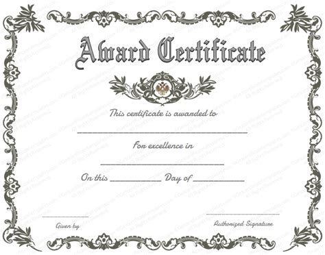 Award Certificate (Royal, #951) | Certificate of recognition template, Certificate of ...