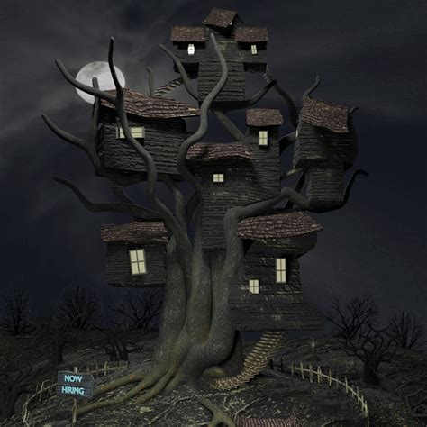 ArtStation - Haunted tree house