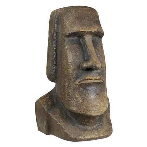 Buy Design Toscano Easter Island Ahu Akivi Moai Monolith Garden Statue, Extra Large, 32 Inch ...