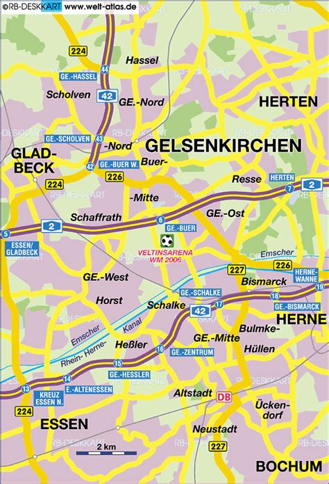 Gelsenkirchen Map