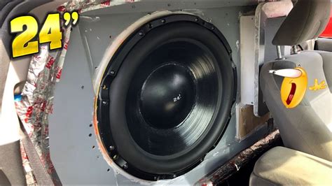 MEET THE "SUBWOOFER GIANT" - 24 INCH CUSTOM SUBWOOFER!!! - YouTube