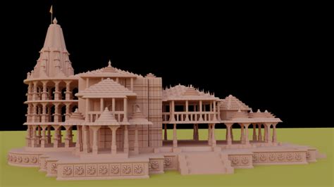 Shri Ram Mandir 3D Model in Buildings 3DExport