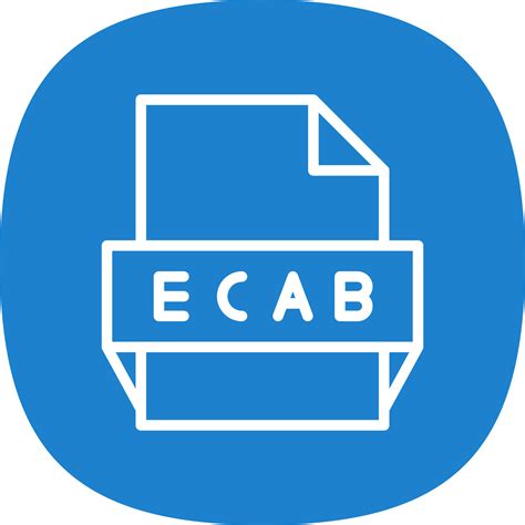 Ecab File Format Icon 16903098 Vector Art at Vecteezy