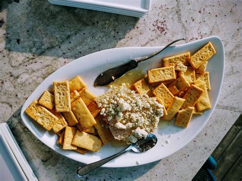 blue cheese honeycomb appetizer - happy eats healthy