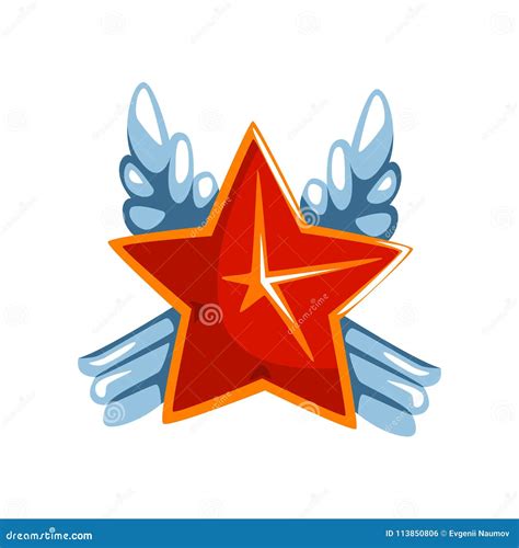 Red Star Award Vector Illustration On A White Background Stock Vector - Illustration of award ...