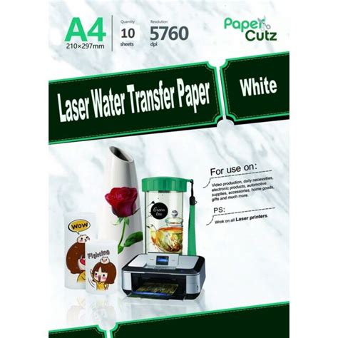 Water Slide Decal Transfer Paper | Inkjet | Laser