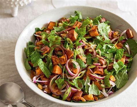 Roast Kumara Salad with Mint & Honey Dressing - Cuisine Magazine - From New Zealand to the World