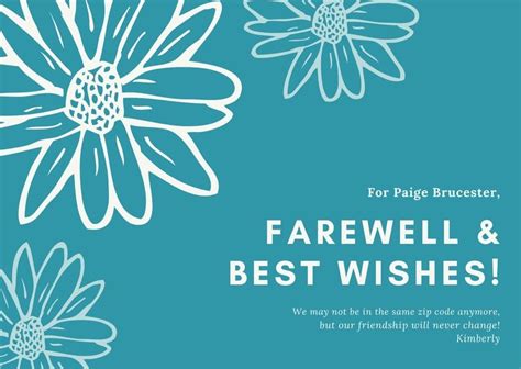 Free, printable farewell card templates to personalize online | Canva