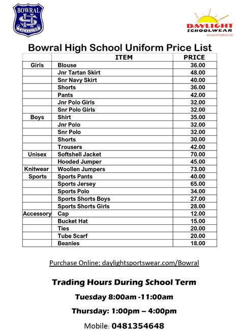 Have you got your BHS uniform... - Bowral High School | Facebook