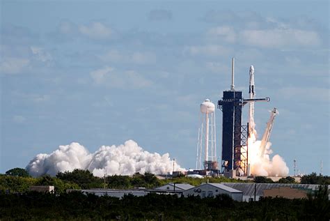 Elon Musk's SpaceX launches NASA crew headed to space station