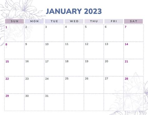 Editable Calendar February 2023 - Printable Template Calendar