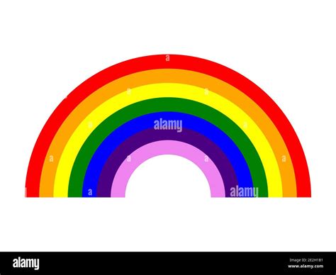 Graphic design illustration with the colors of the rainbow order Stock ...