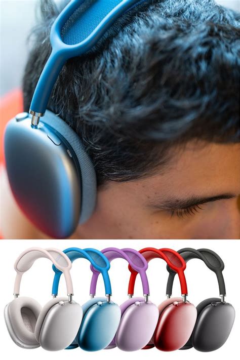 the headphones have different colors on them