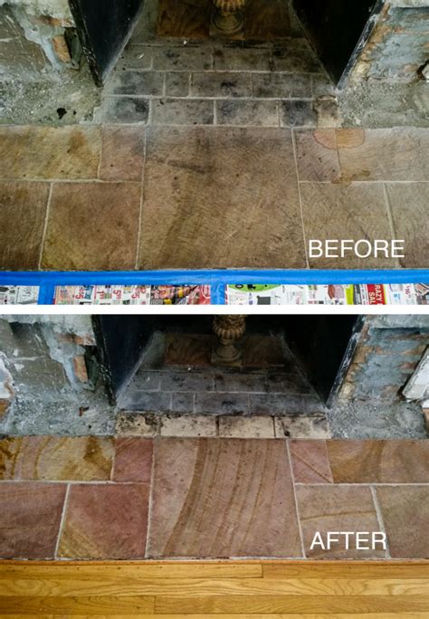 fireplace-cleaner-before-and-after - American Building Restoration Products