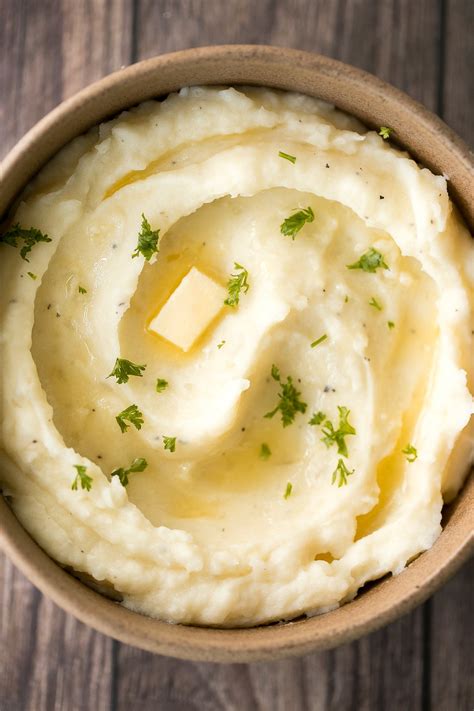 Garlic Mashed Potatoes with Sour Cream | aheadofthyme.com - Ahead of Thyme