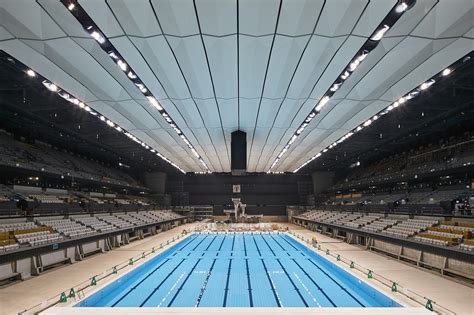 View Video Of Inside The Tokyo Olympic Aquatics Centre