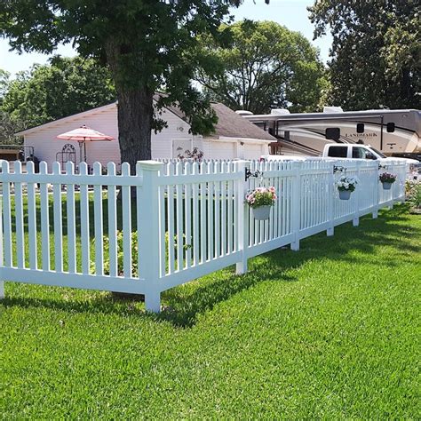 Burton 4' Tall Vinyl Picket Fence (White) - Durables - Vinyl Picket Fence