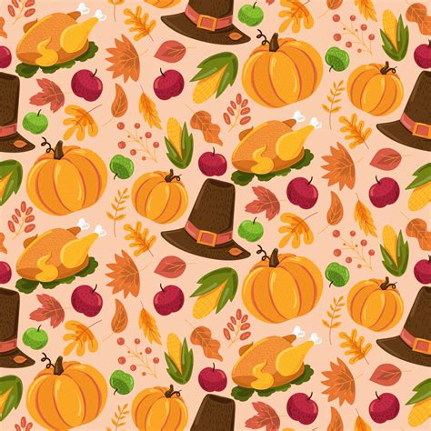 Autumn seamless pattern, cute fall texture design 2275858 Vector Art at Vecteezy