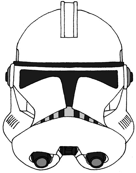 Clone Trooper Helmet Drawing at GetDrawings | Free download