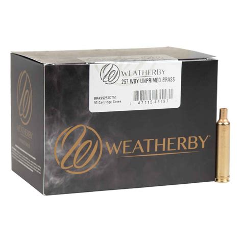 Weatherby Unprimed 257 Weatherby Magnum Reloading Brass - 20 Count | Sportsman's Warehouse