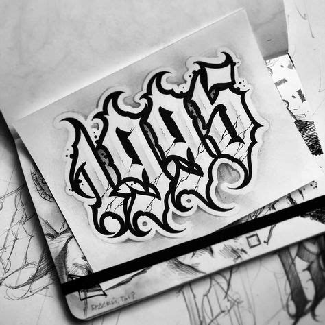 13 Chicano Numbers ideas | tattoo lettering, chicano lettering, tattoo lettering fonts