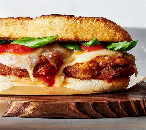 Eggplant Parmesan Sandwich With Three Cheeses and Basil | Sysco Foodie