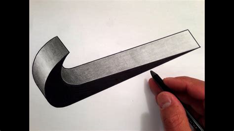 How to Draw the Nike Swoosh in 3D - YouTube