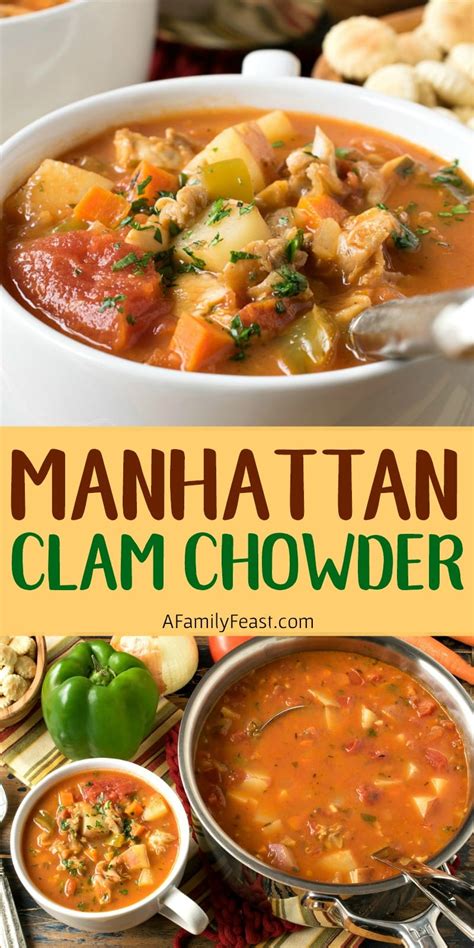 Manhattan Clam Chowder - A Family Feast®