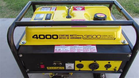 Champion 4000 Watt Generator Manual