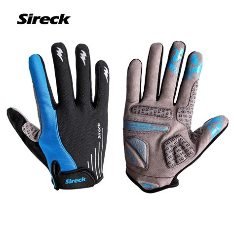 Sireck Cycling Gloves Full Finger Silica GEL Padded Shockproof Mountain Bike Gloves Breathable ...