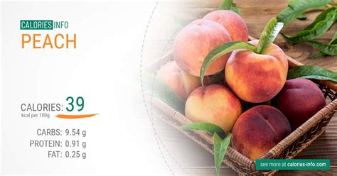 Peach Calories and Nutrition (100g)