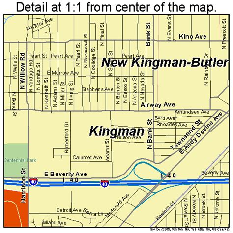 Kingman Arizona Street Map 0437620