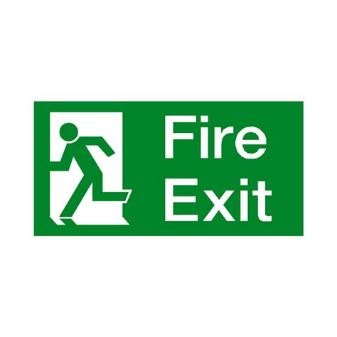 Fire Exit Sign Left– Safety-Label.co.uk