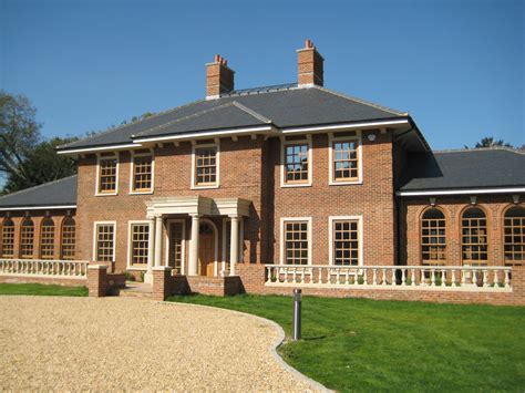 With a Coarse Textured Hand Made ATR brick, this country house facade ...