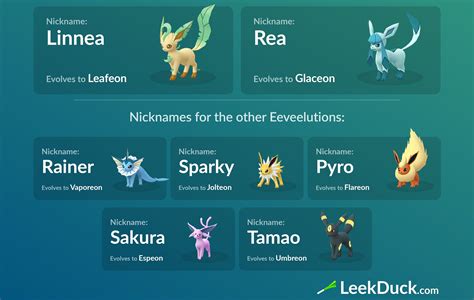 Eevee Evolutions Names