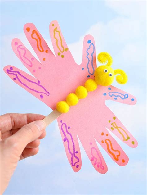 Handprint Butterfly Craft | Easy Handprint Butterflies - One Little Project