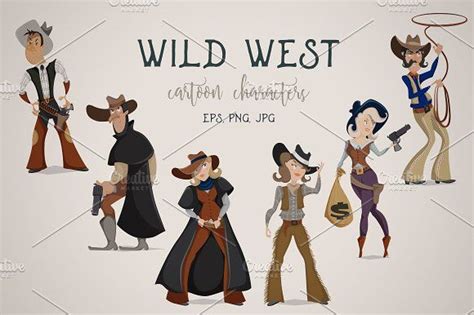 Wild west cartoon characters | Cartoon characters, Funny cartoon characters, Cartoon